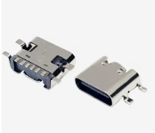 کانکتور USB Type C مادگی 6Pin هولدرsmd